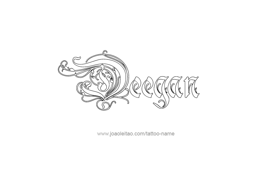 Tattoo Design  Name Deegan   