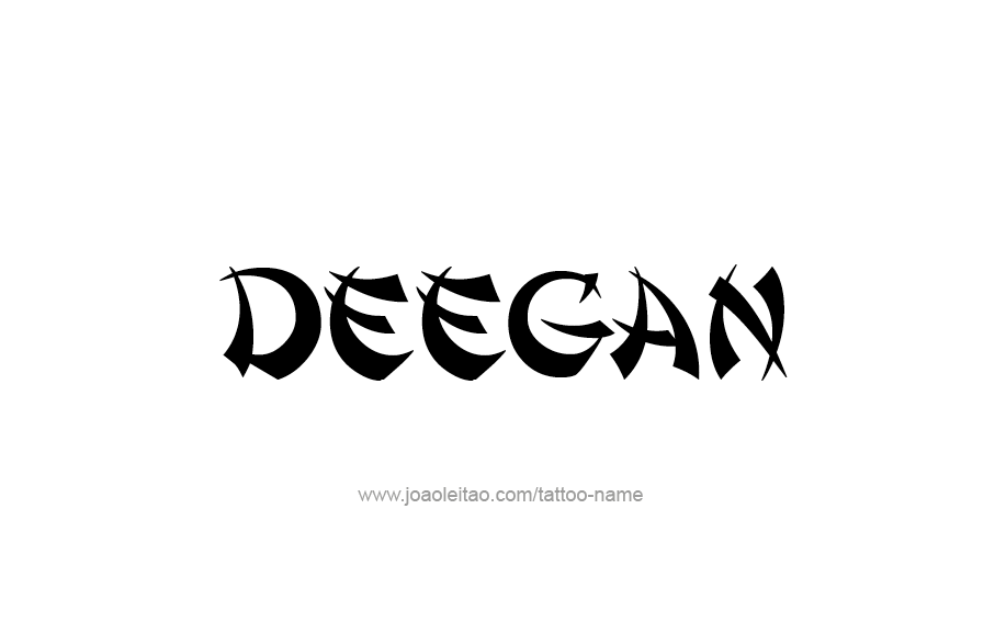 Tattoo Design  Name Deegan