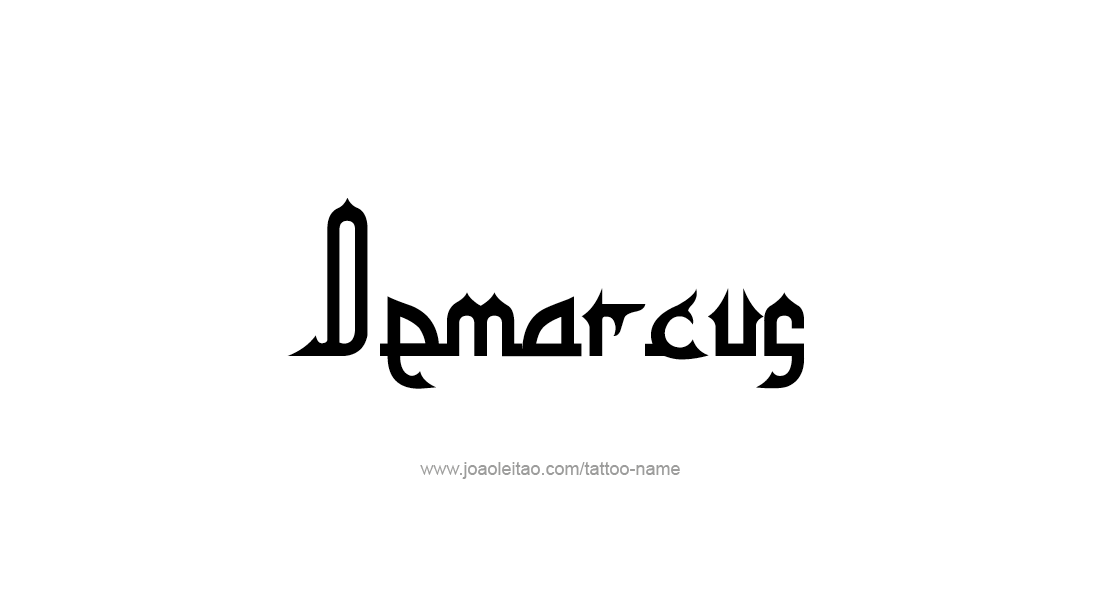 Tattoo Design  Name Demarcus   