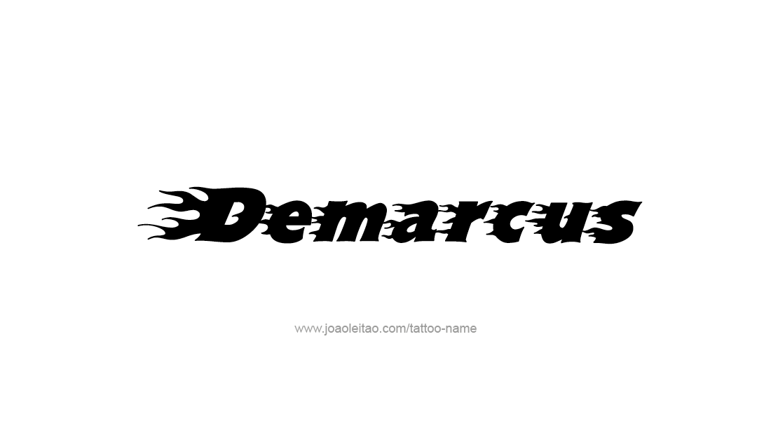 Tattoo Design  Name Demarcus   