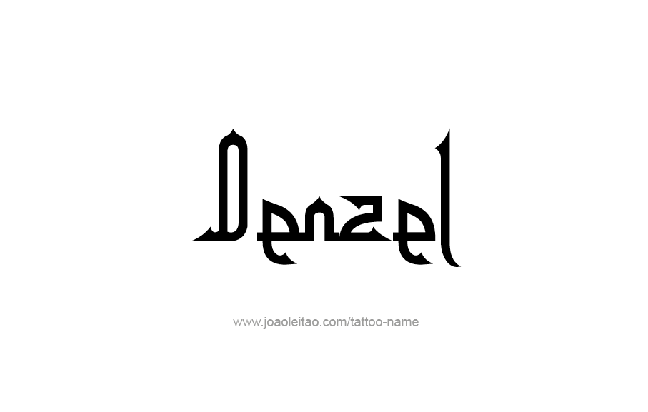 Tattoo Design  Name Denzel   