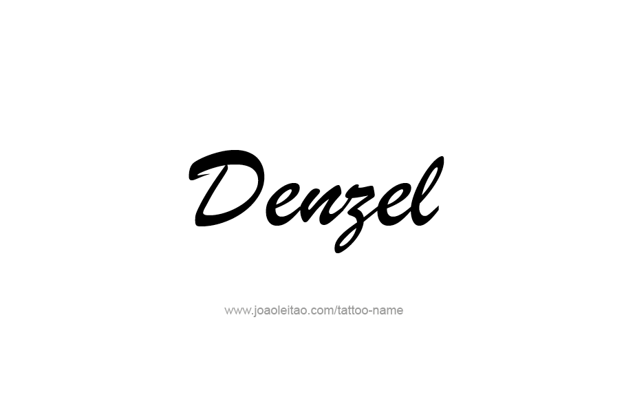 Tattoo Design  Name Denzel   