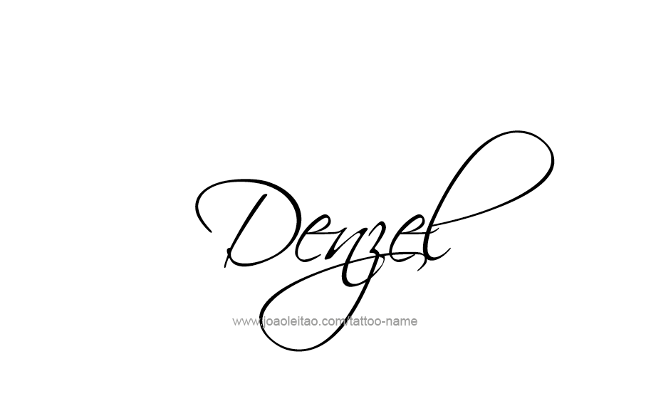 Tattoo Design  Name Denzel   