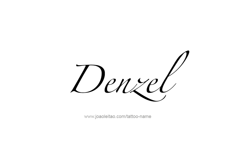 Tattoo Design  Name Denzel   