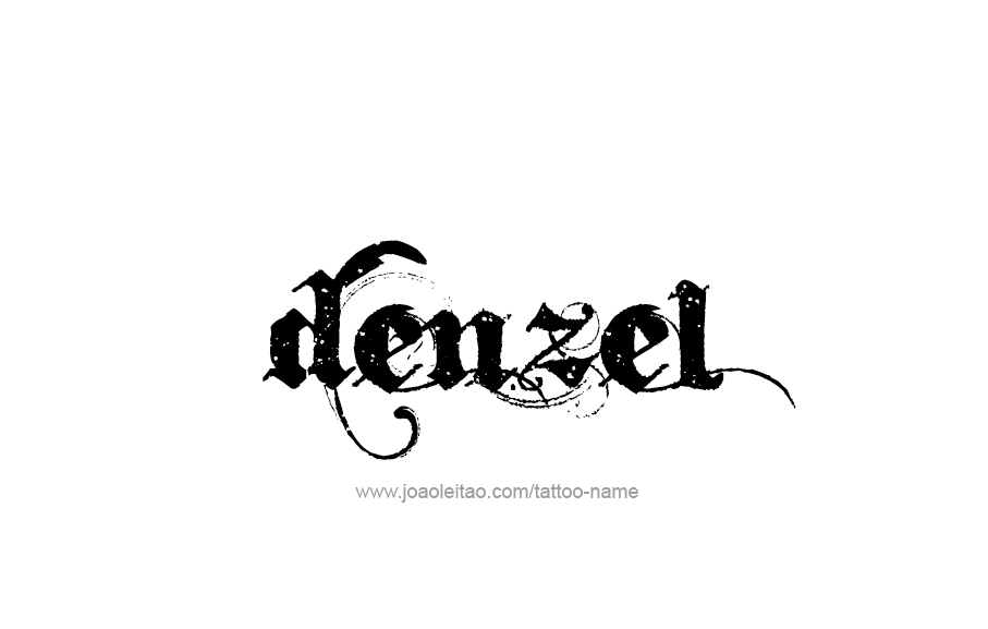 Tattoo Design  Name Denzel   