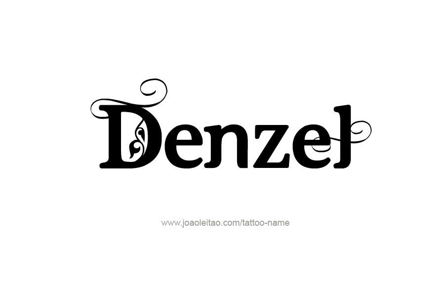 Tattoo Design  Name Denzel   