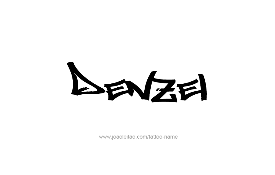 Tattoo Design  Name Denzel   