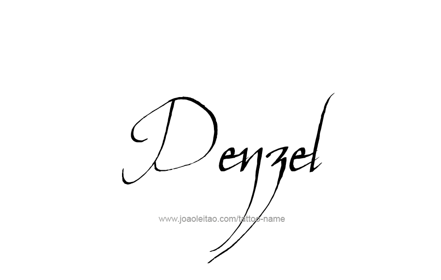 Tattoo Design  Name Denzel   