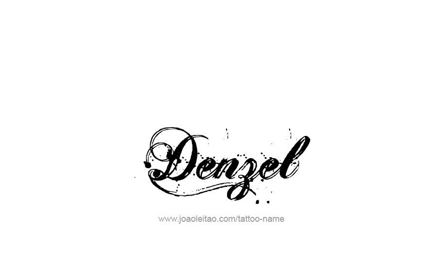 Tattoo Design  Name Denzel   