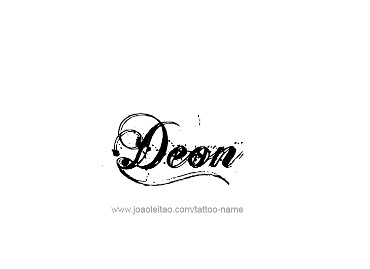 Tattoo Design  Name Deon   