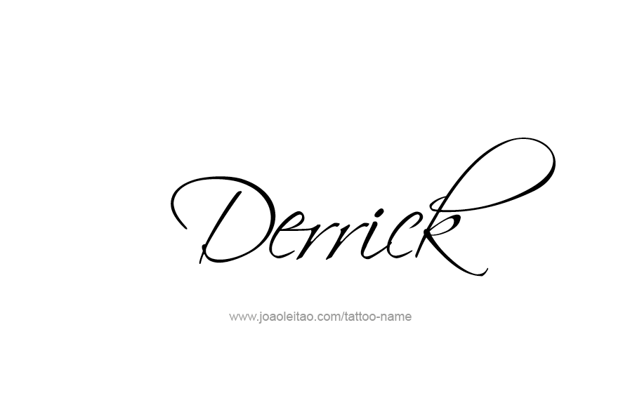 Tattoo Design  Name Derrick   