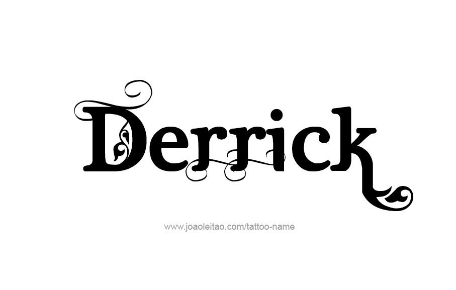 Tattoo Design  Name Derrick   