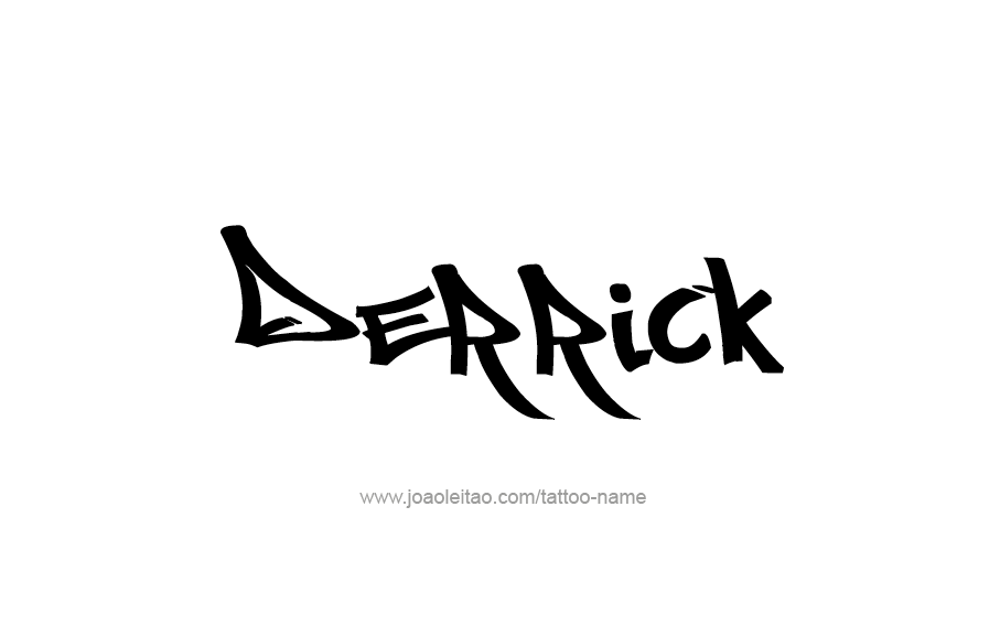 Tattoo Design  Name Derrick   