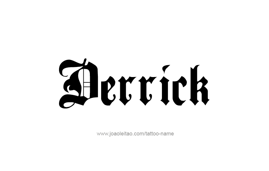 Tattoo Design  Name Derrick   