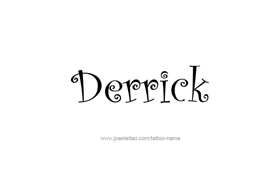 Tattoo Design  Name Derrick   