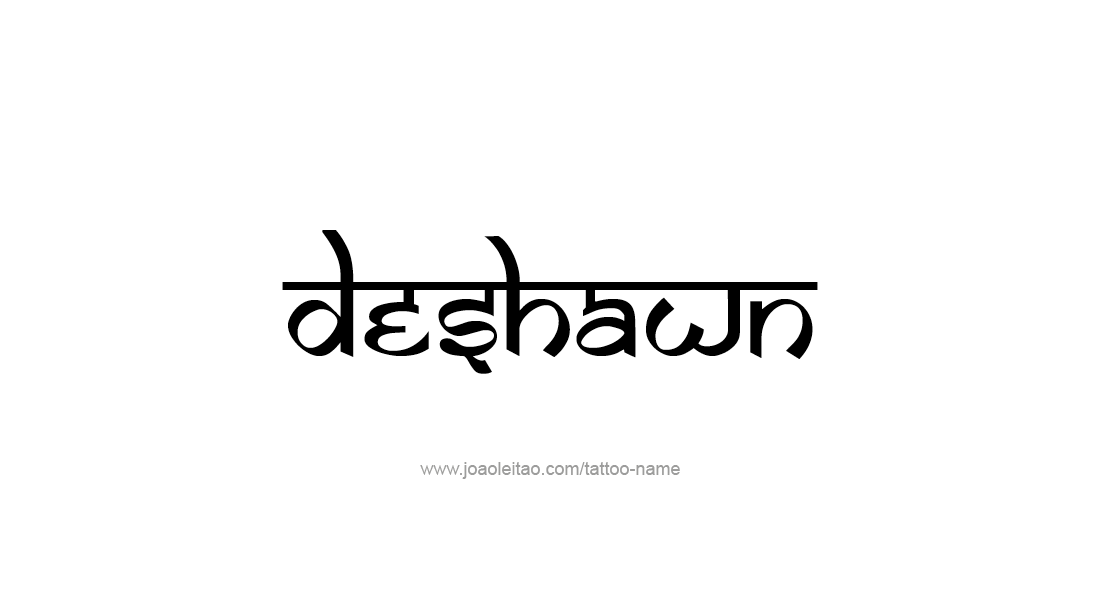 Deshawn Name Tattoo Designs