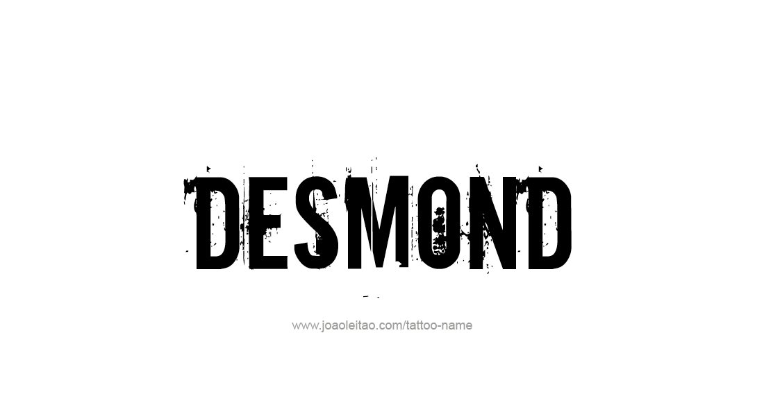 Tattoo Design  Name Desmond   