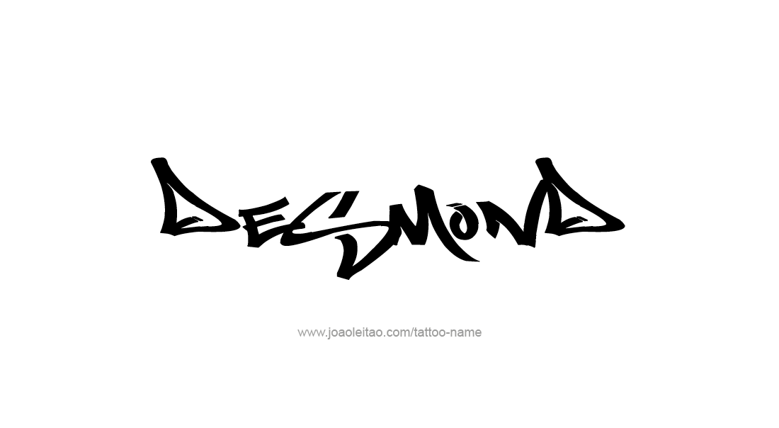 Tattoo Design  Name Desmond   