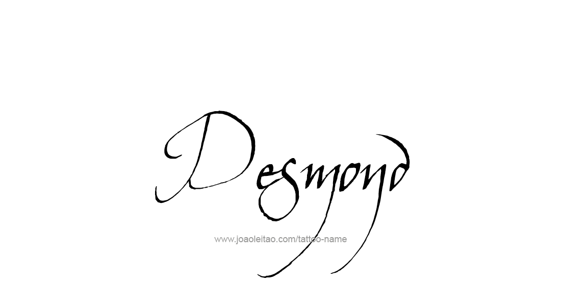 Tattoo Design  Name Desmond   