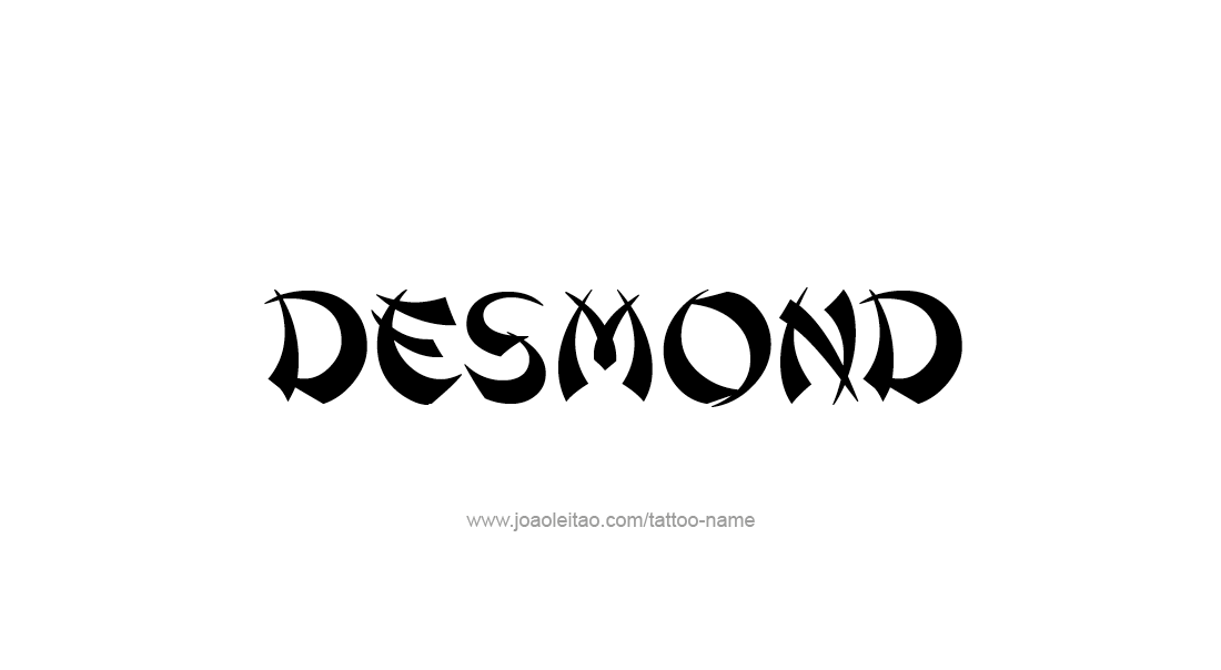 Tattoo Design  Name Desmond