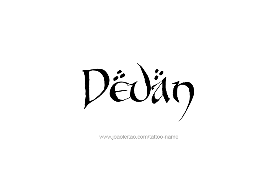 Tattoo Design  Name Devan   