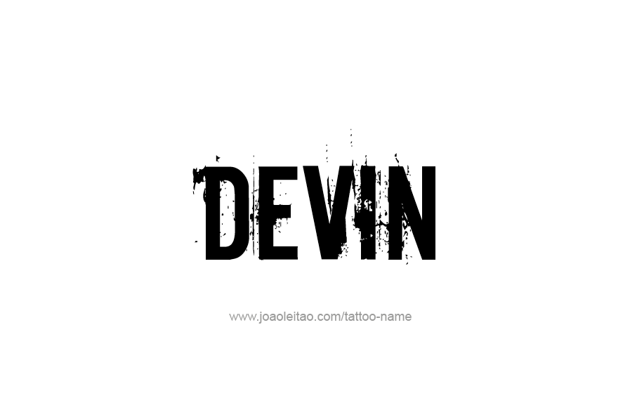 Tattoo Design  Name Devin   