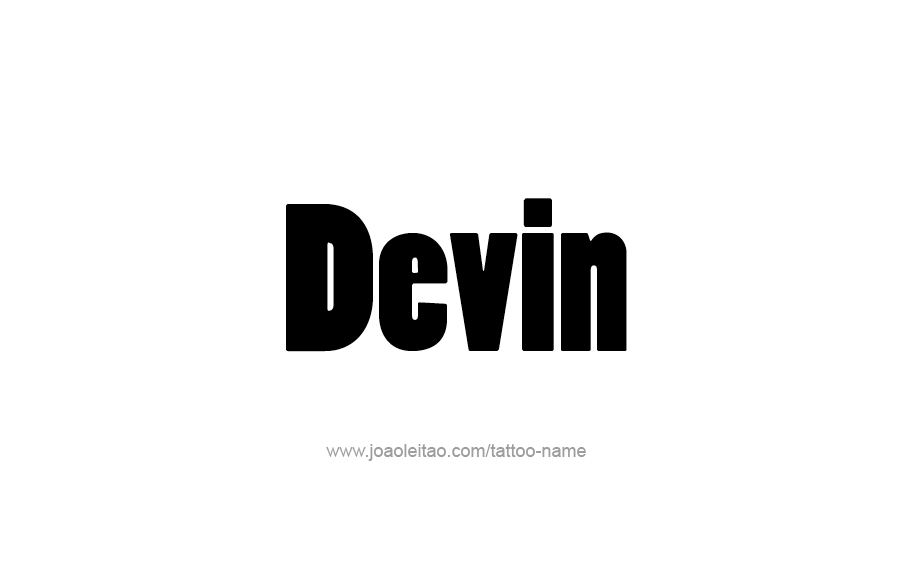 Tattoo Design  Name Devin   