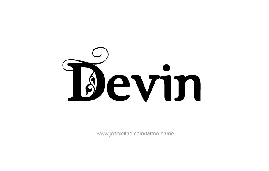 Tattoo Design  Name Devin   