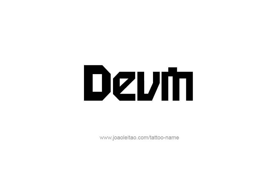 Tattoo Design  Name Devin   