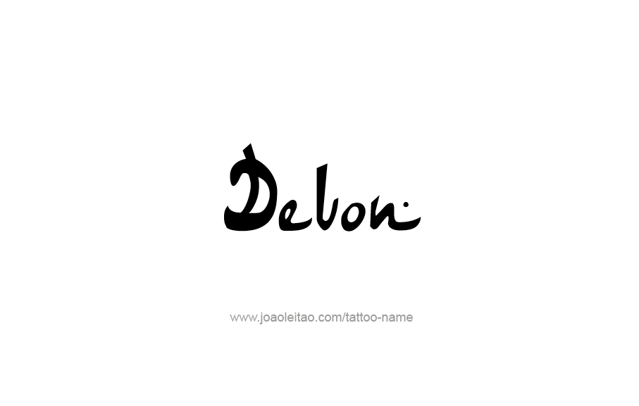 Tattoo Design  Name Devon   