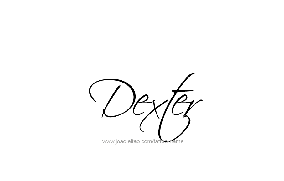 Tattoo Design  Name Dexter   