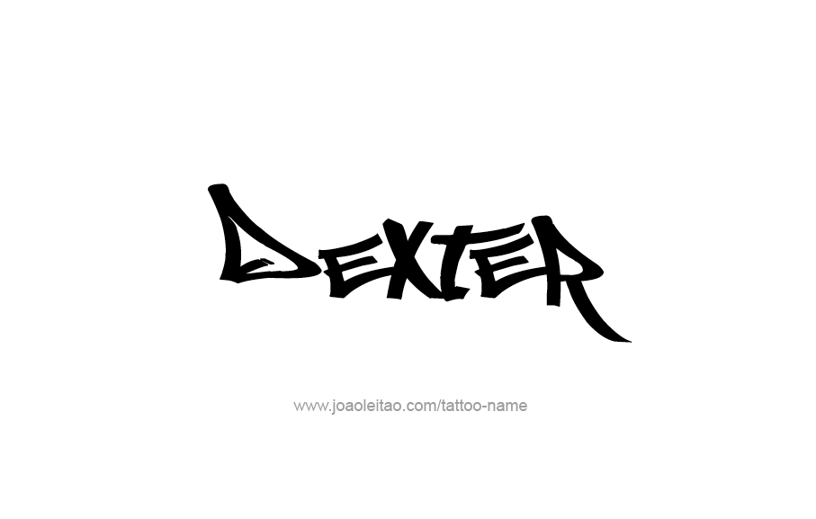 Tattoo Design  Name Dexter   