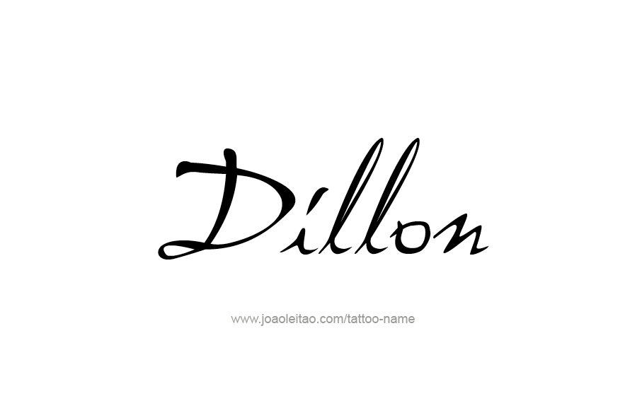 Tattoo Design  Name Dillon   