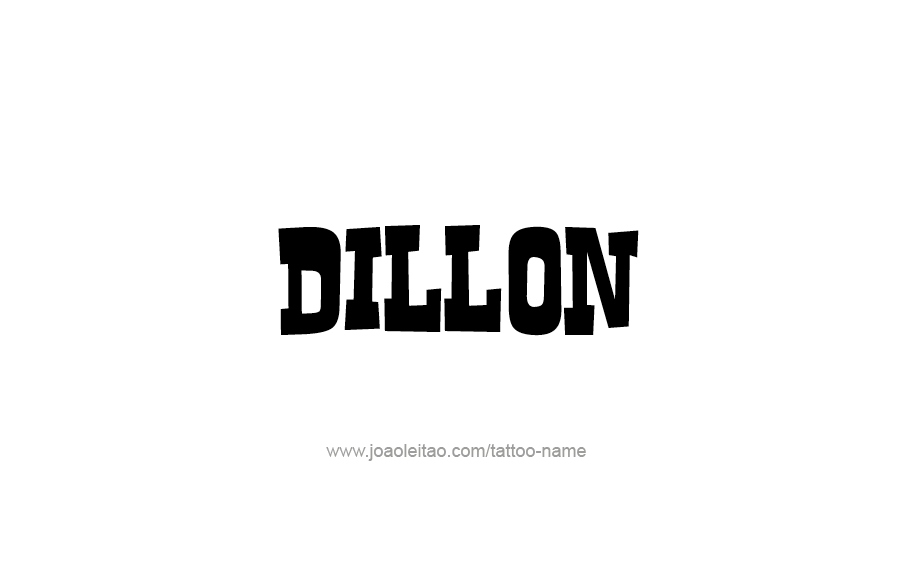 Tattoo Design  Name Dillon   