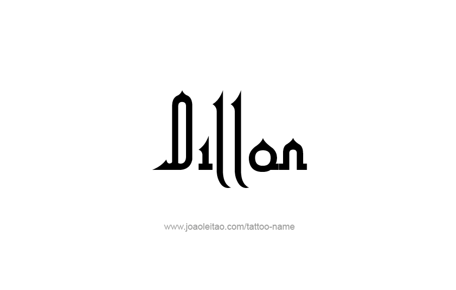 Tattoo Design  Name Dillon   