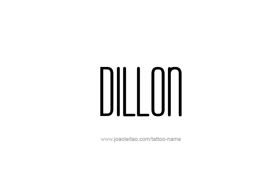 Tattoo Design  Name Dillon   