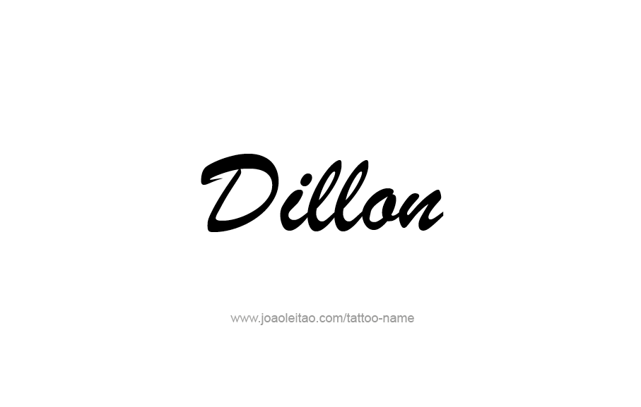 Tattoo Design  Name Dillon   