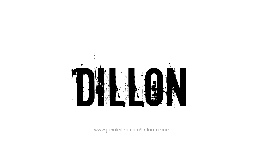 Tattoo Design  Name Dillon   