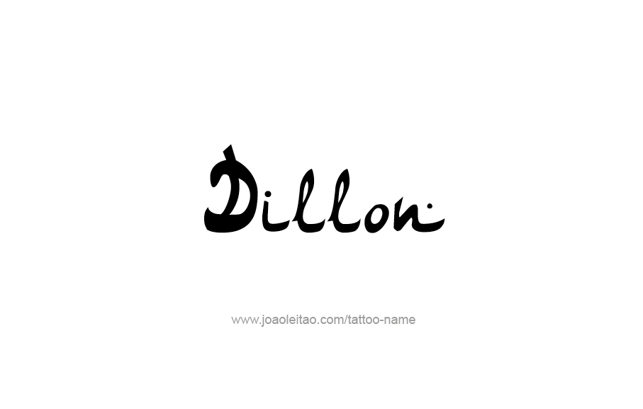 Tattoo Design  Name Dillon   