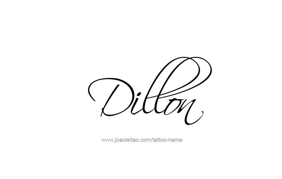 Tattoo Design  Name Dillon   
