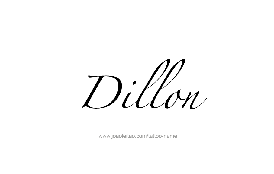 Tattoo Design  Name Dillon   