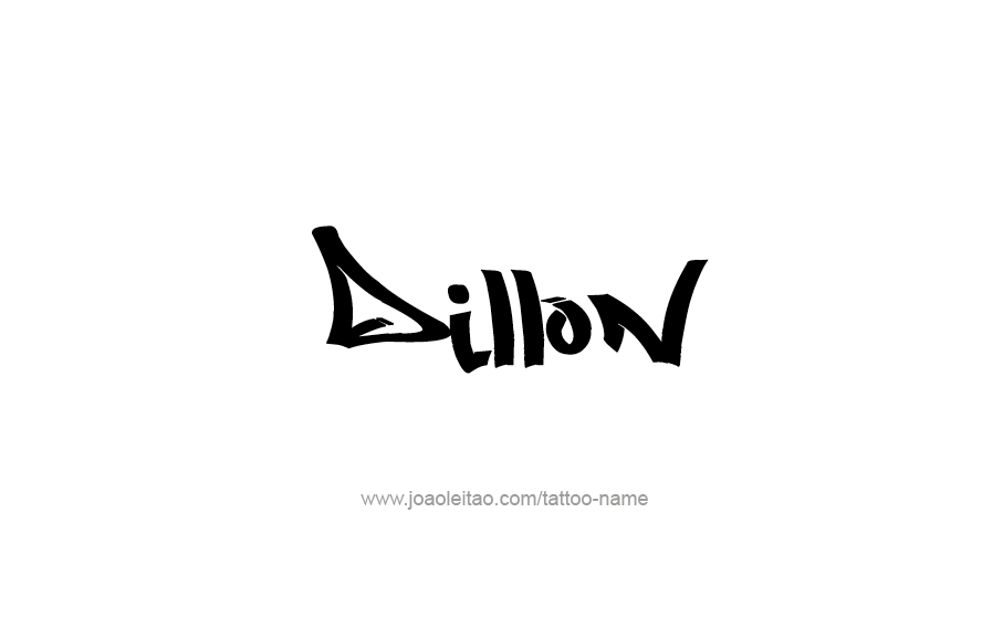 Tattoo Design  Name Dillon   