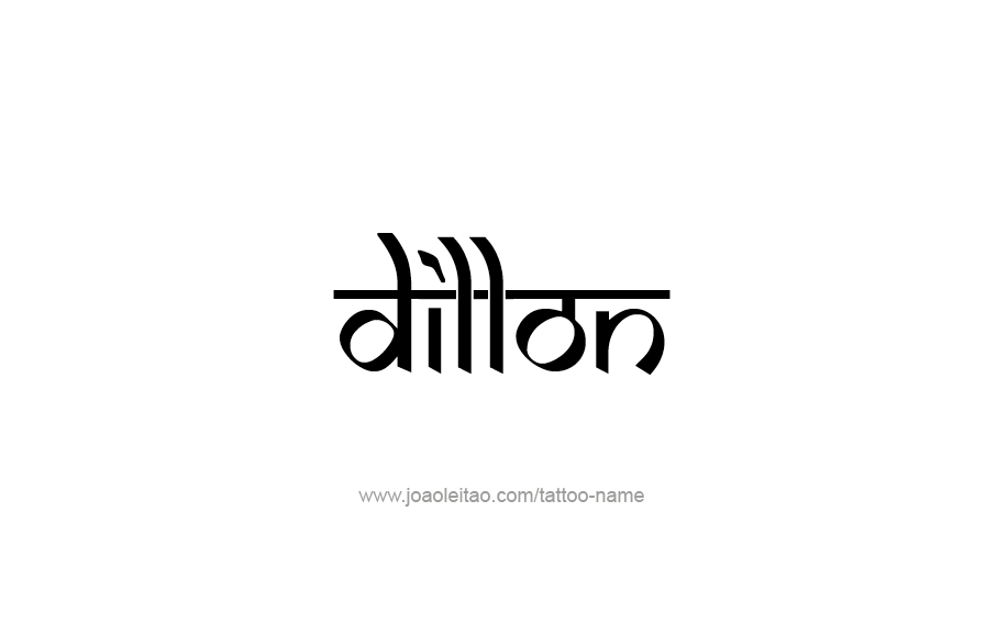 Tattoo Design  Name Dillon   