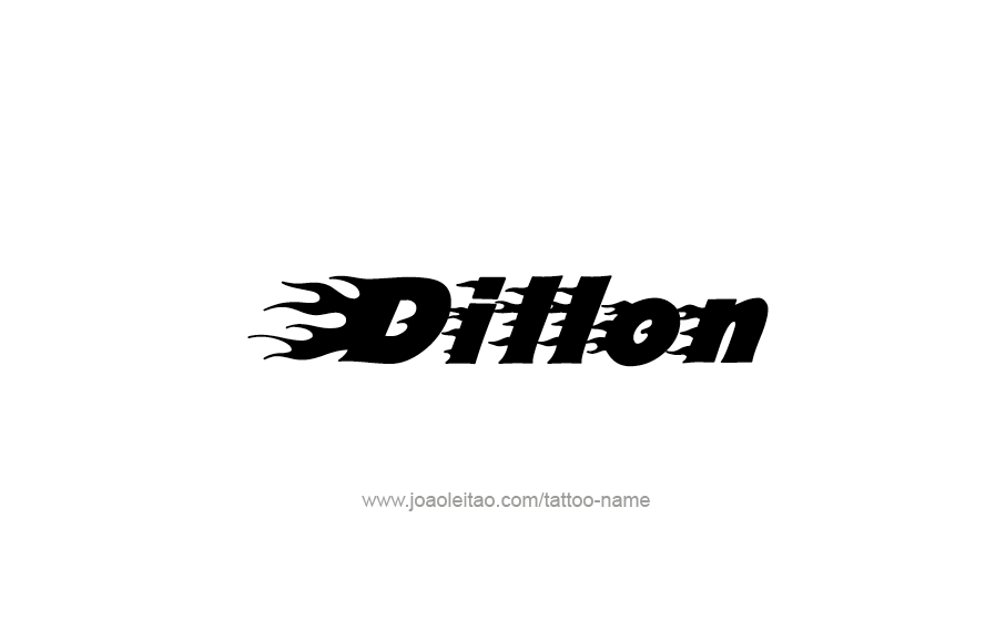 Tattoo Design  Name Dillon   