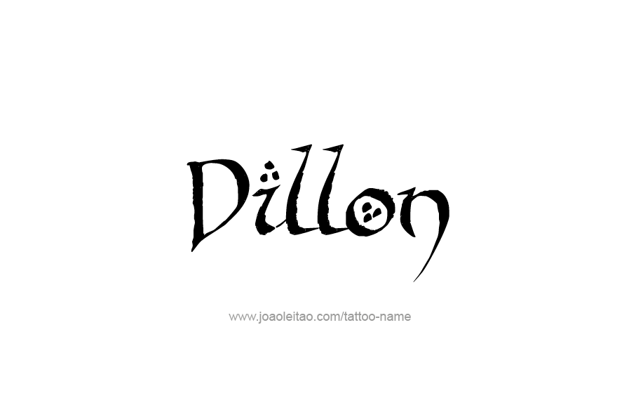 Tattoo Design  Name Dillon   