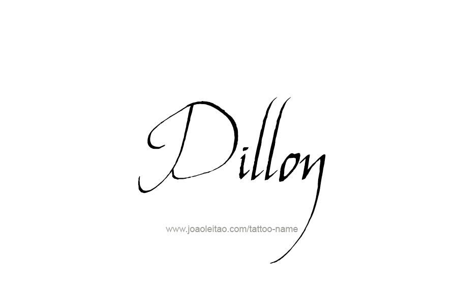 Tattoo Design  Name Dillon   