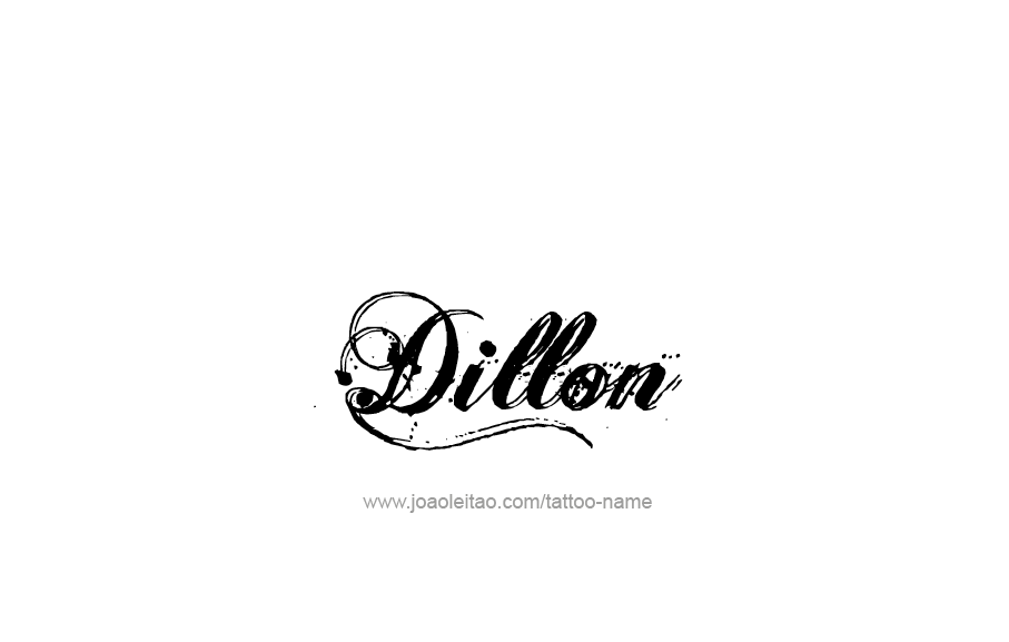 Tattoo Design  Name Dillon   