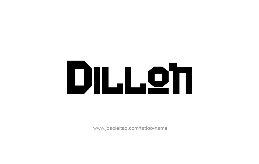 Tattoo Design  Name Dillon   