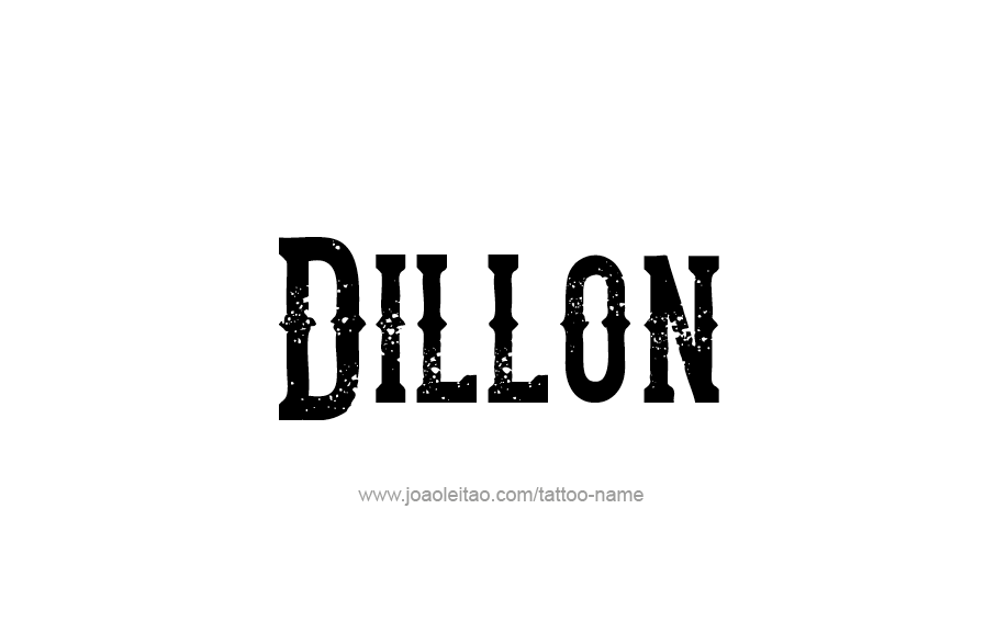 Tattoo Design  Name Dillon   