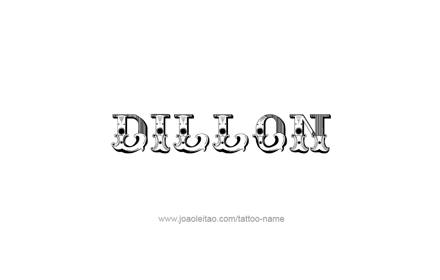 Tattoo Design  Name Dillon   